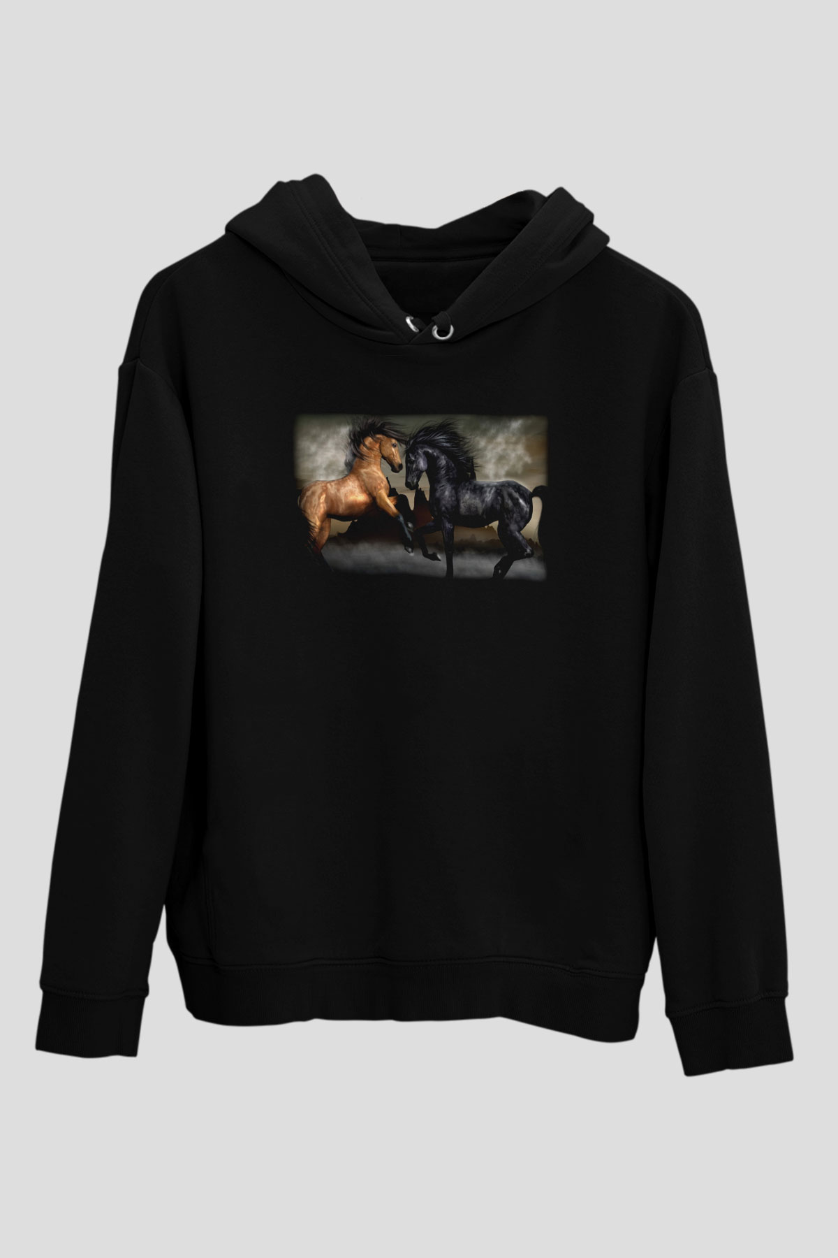 At Siyah Unisex Hoodie