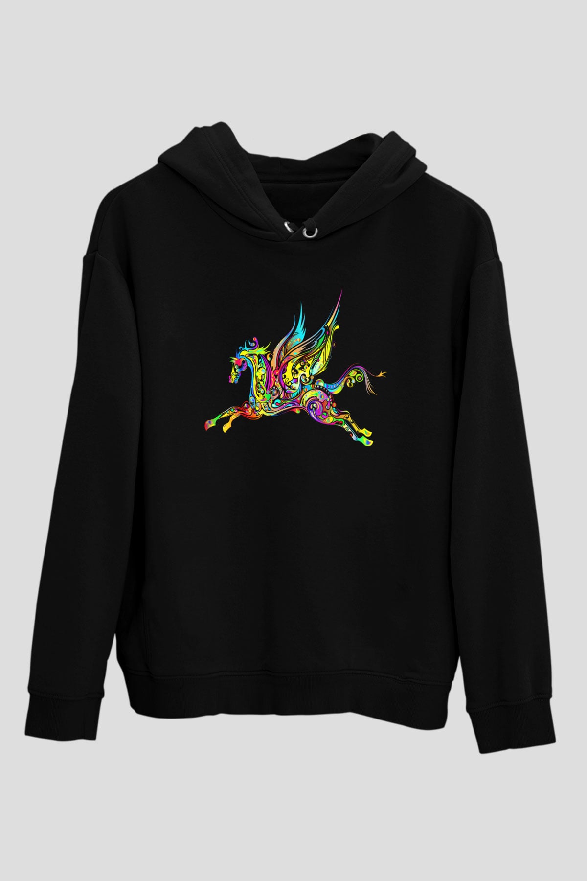 At Siyah Unisex Hoodie
