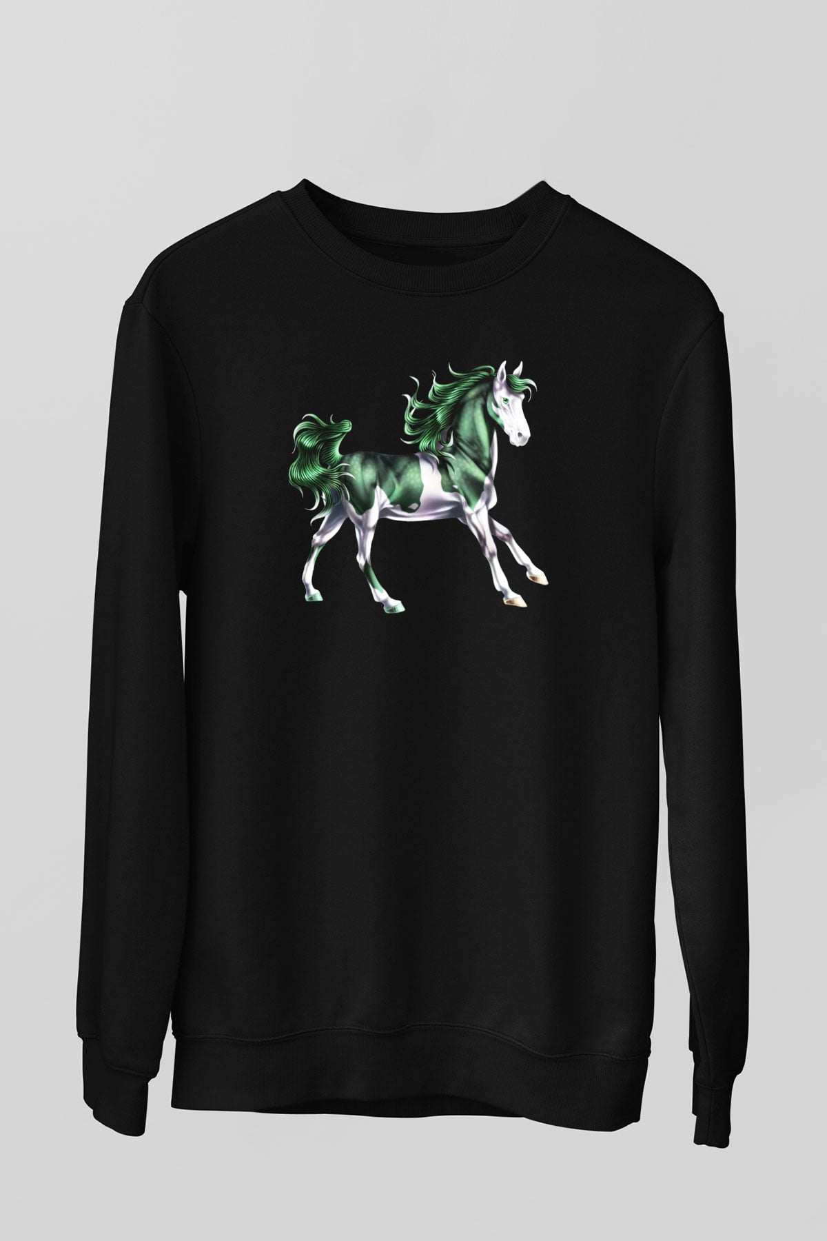 At Siyah Unisex Sweatshirt