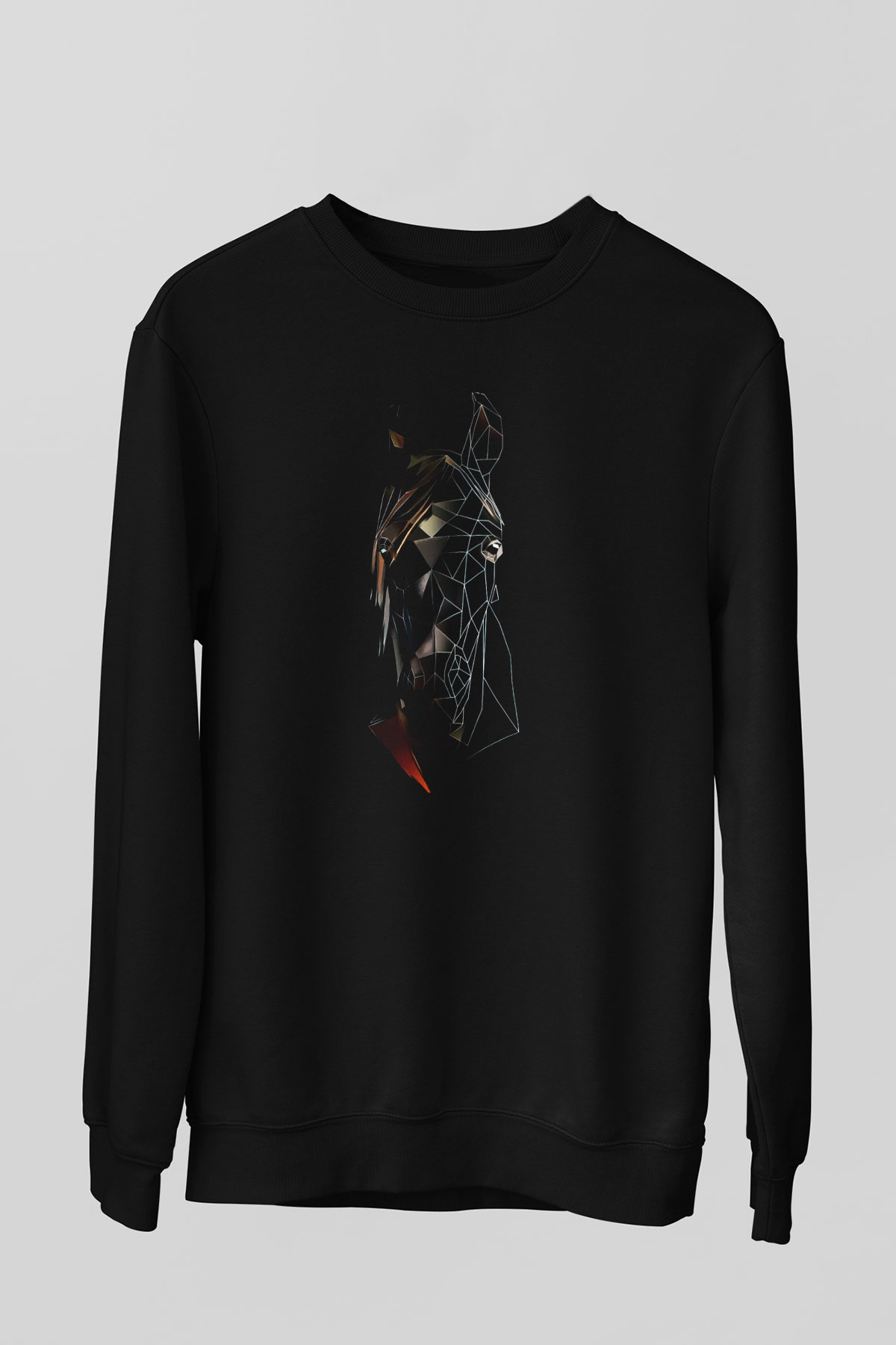 At Siyah Unisex Sweatshirt