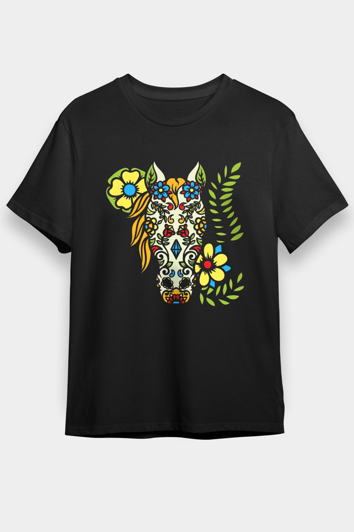 At Siyah Unisex Tişört T-Shirt - TişörtFabrikası