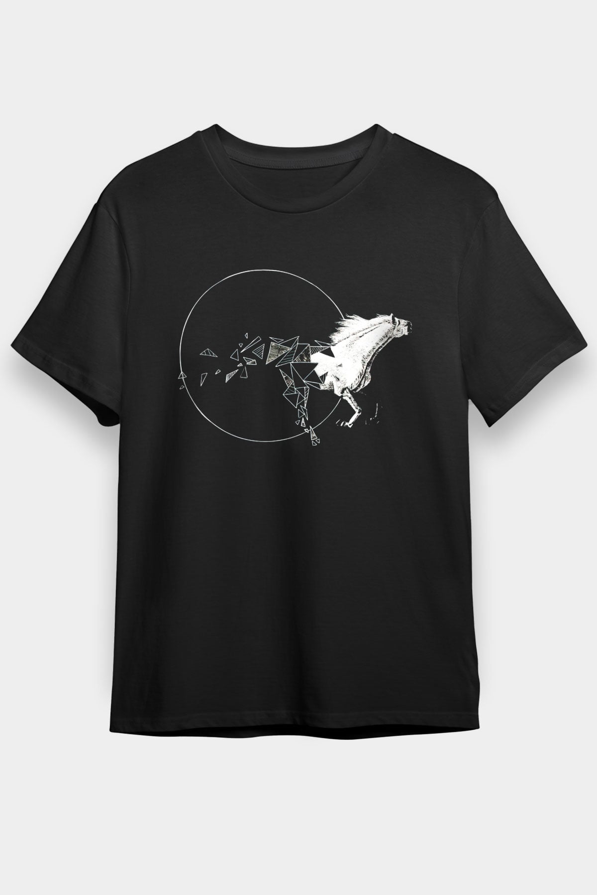 At Siyah Unisex Tişört T-Shirt - TişörtFabrikası