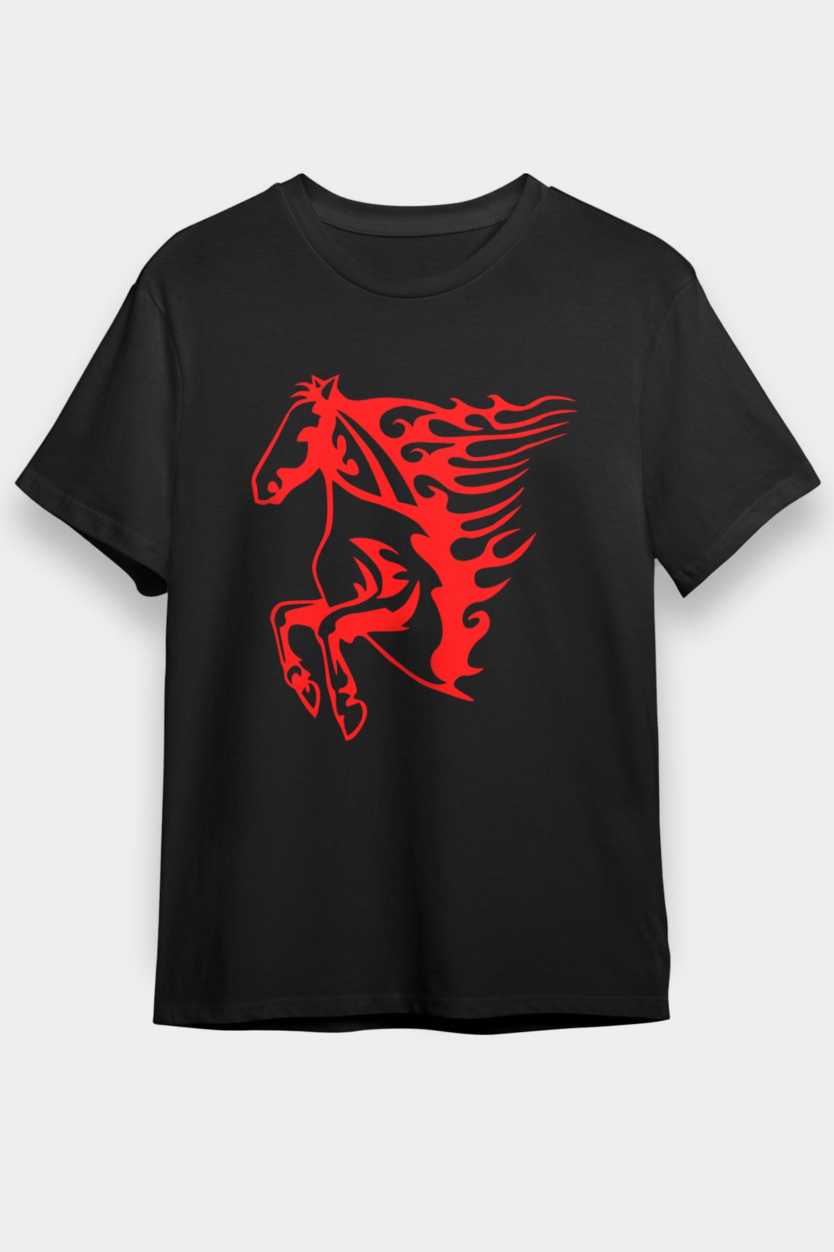 At Siyah Unisex Tişört T-Shirt - TişörtFabrikası
