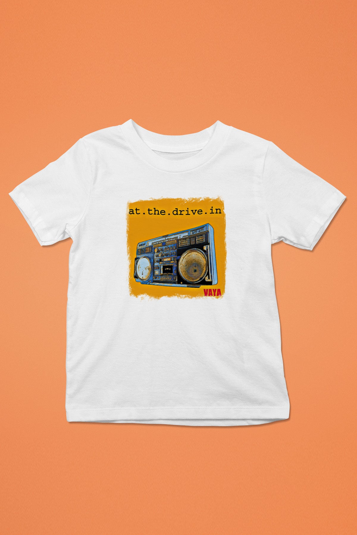 At the Drive-In Baskılı Unisex Beyaz Çocuk Tişört