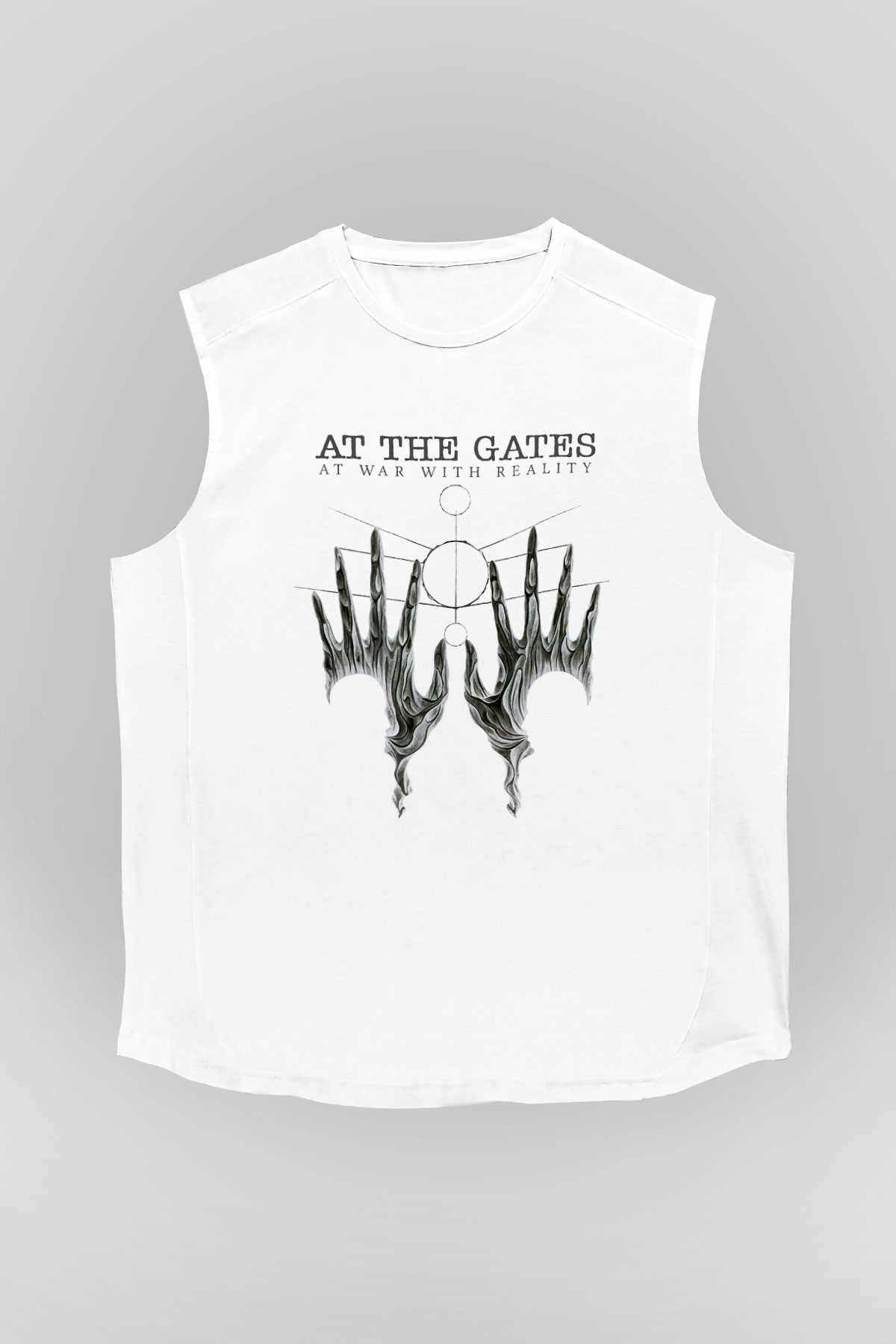 At The Gates Beyaz Unisex Kolsuz Tişört