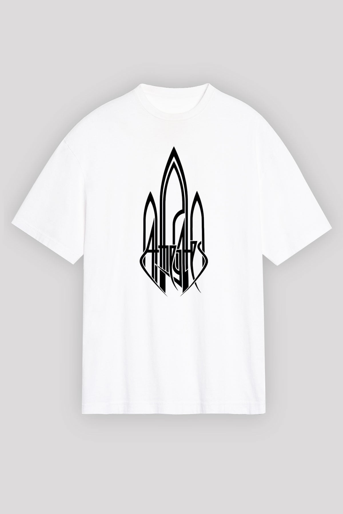 At The Gates Beyaz Unisex Oversize Tişört T-Shirt