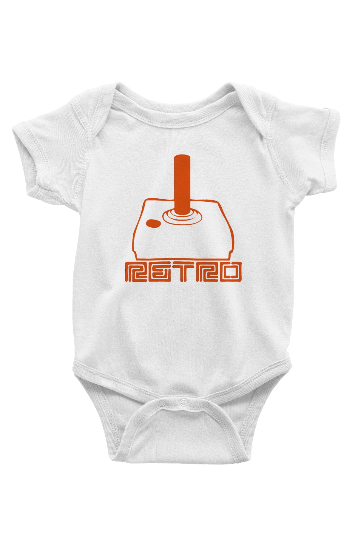 Atari Baskılı Beyaz Unisex Bebek Body - Zıbın