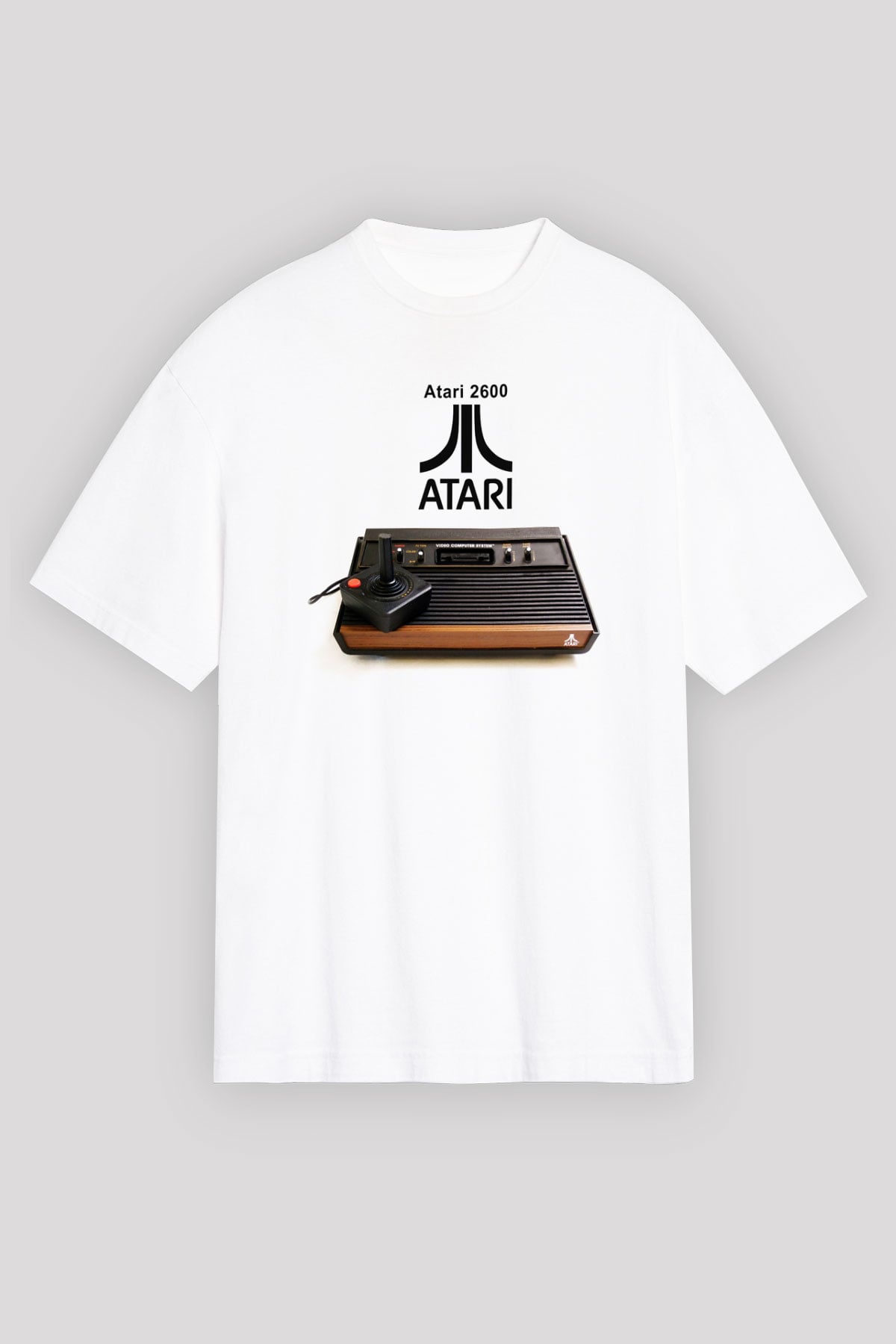 Atari Beyaz Unisex Oversize Tişört T-Shirt