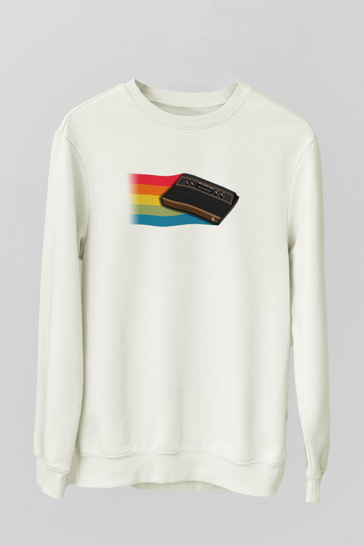 Atari Beyaz Unisex Sweatshirt