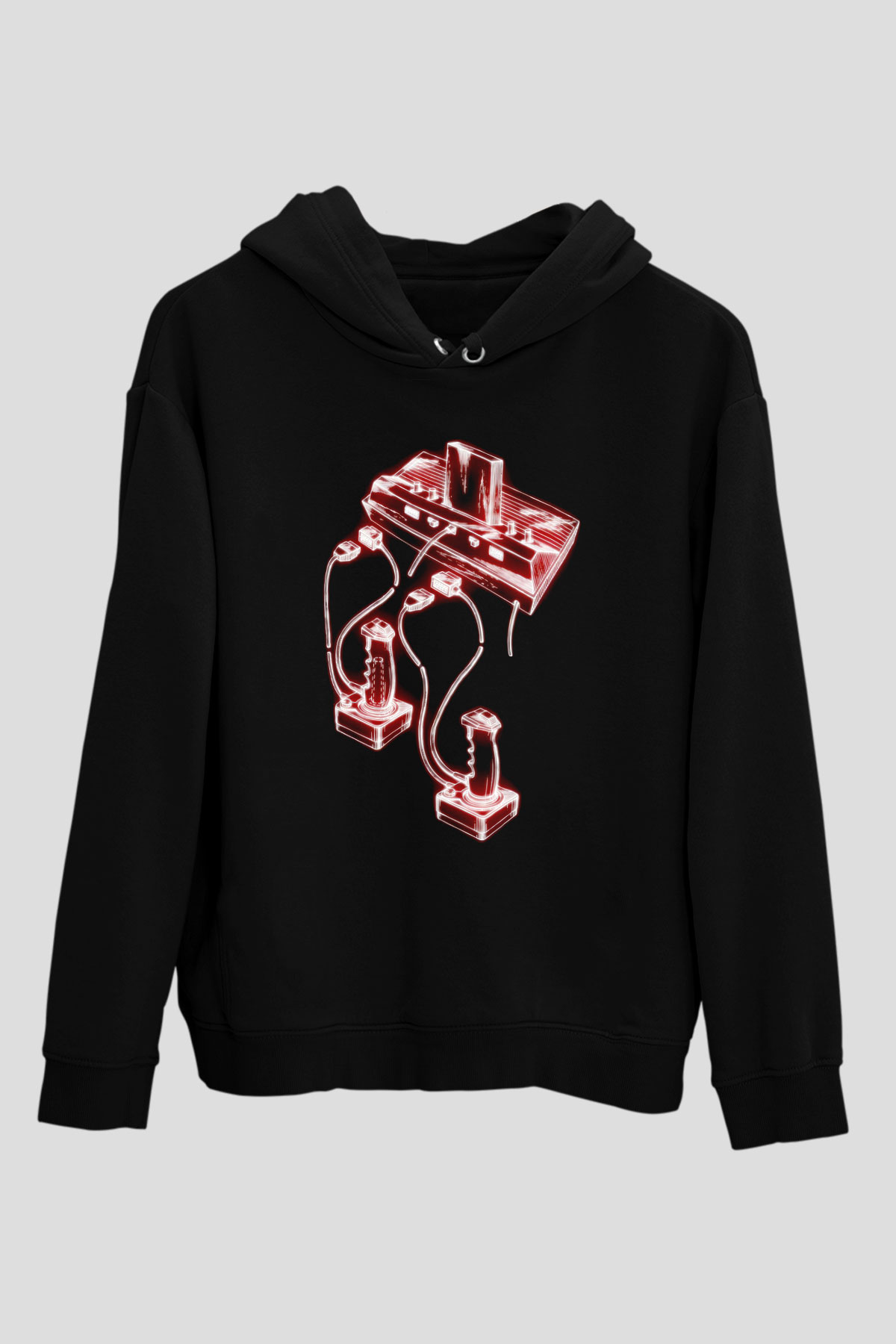 Atari Siyah Unisex Hoodie