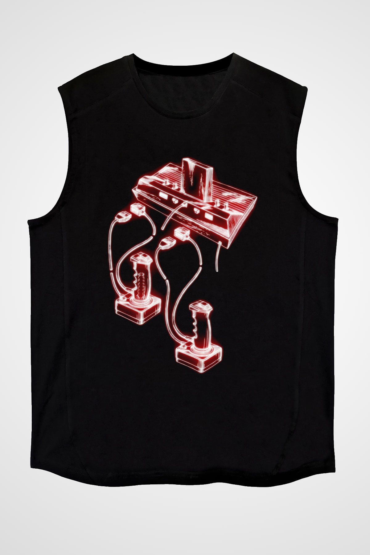 Atari Siyah Unisex  Kolsuz Tişört