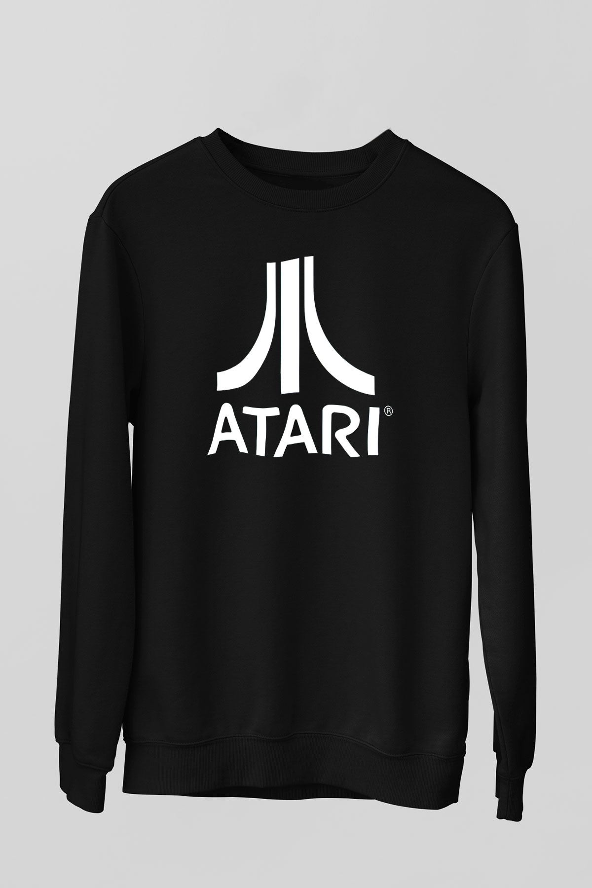 Atari Siyah Unisex Sweatshirt