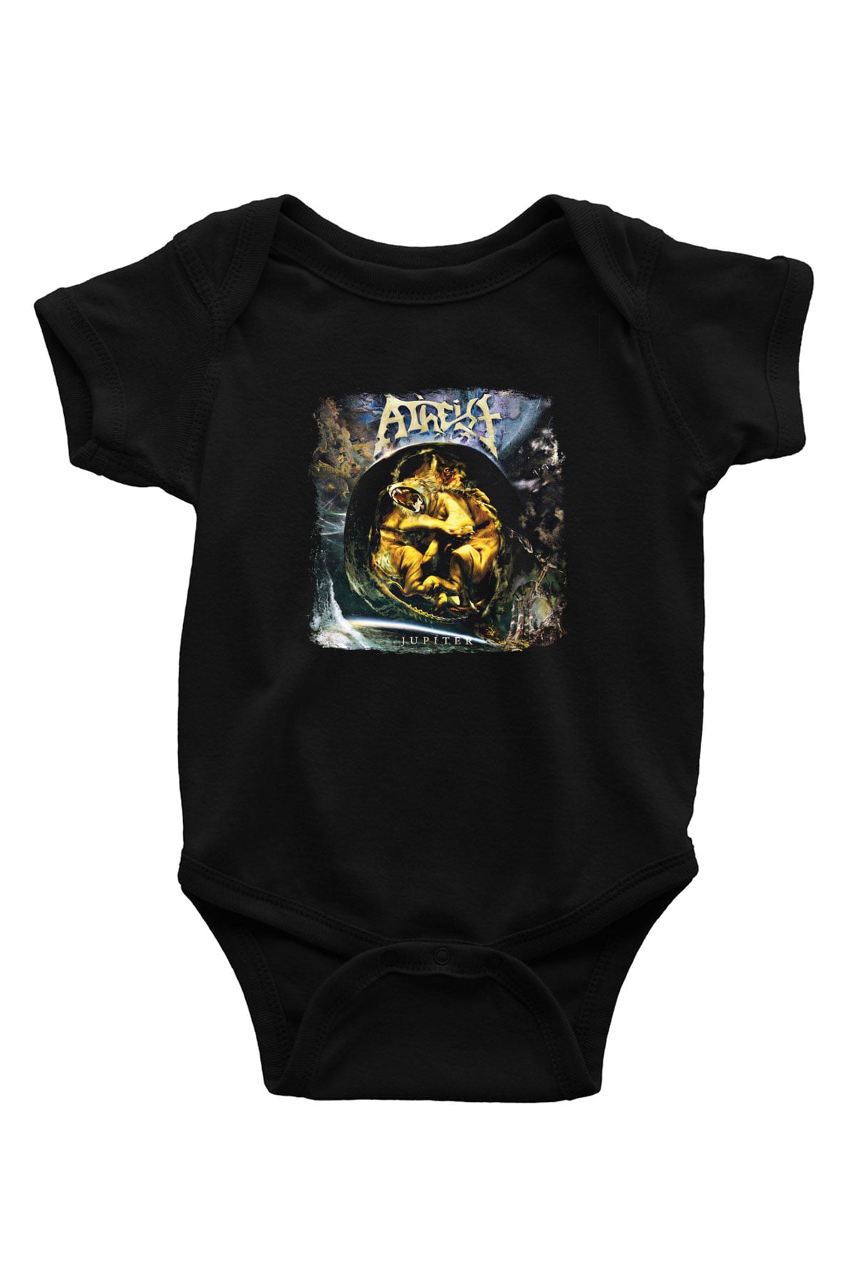 Atheist Baskılı Unisex Siyah Bebek Body - Zıbın