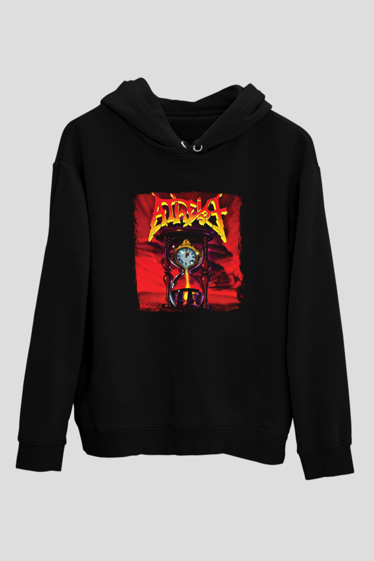 Atheist Baskılı Unisex Siyah Hoodie