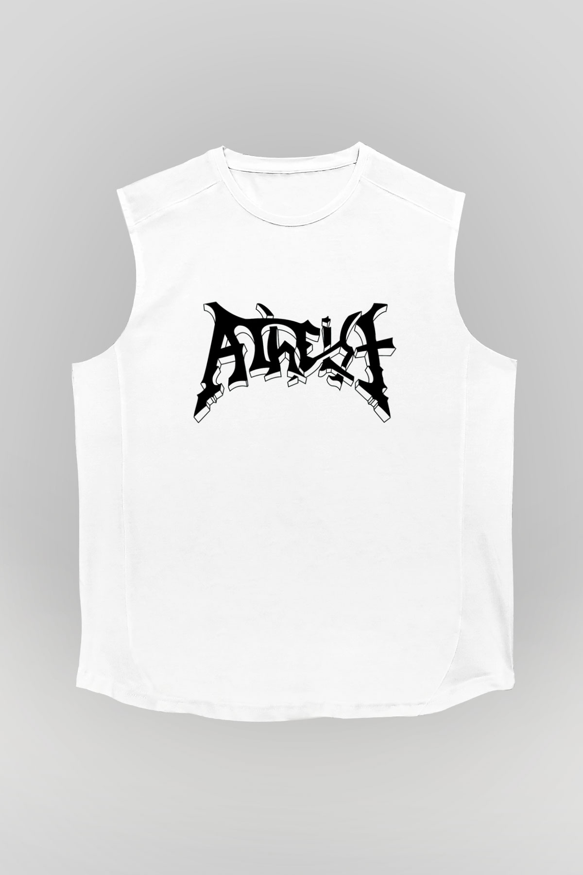 Atheist Beyaz Unisex Kolsuz Tişört