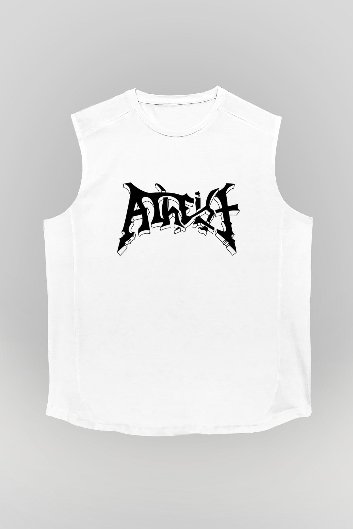 Atheist Beyaz Unisex Kolsuz Tişört