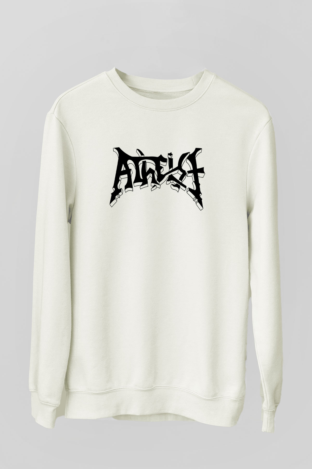 Atheist Beyaz Unisex Sweatshirt