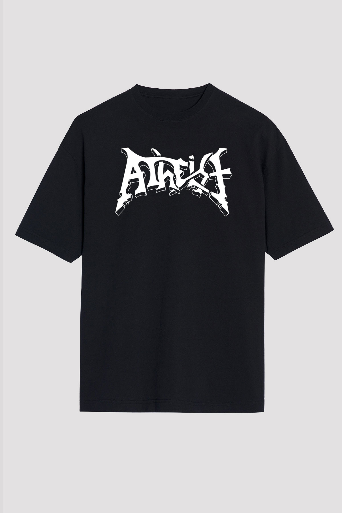 Atheist Siyah Unisex Oversize Tişört T-Shirt
