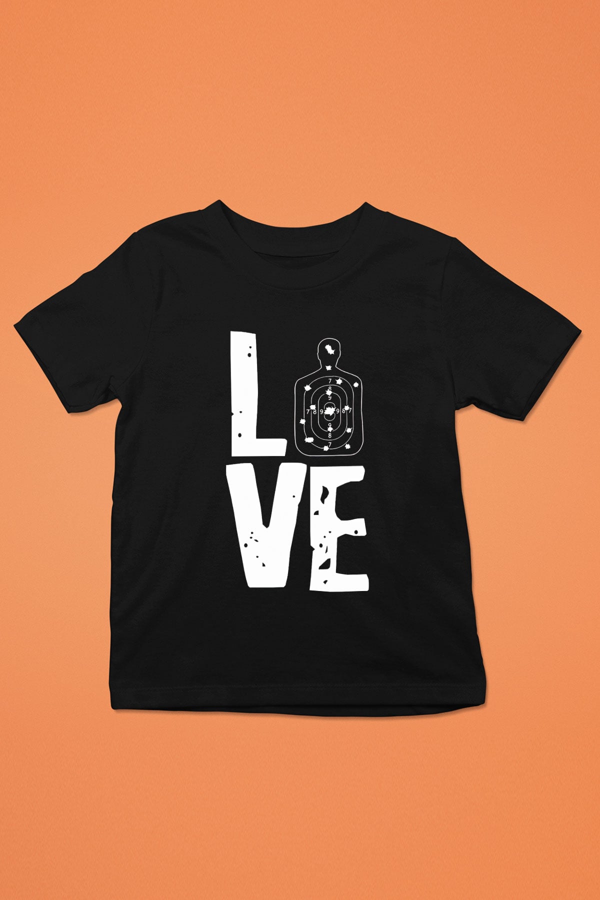 Atıcılık - Shooting Baskılı Unisex Siyah Çocuk Tİşörtü - Tshirt