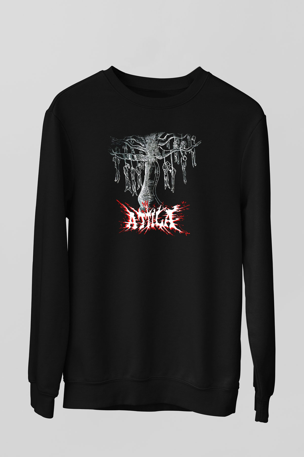 Atilla Siyah Unisex Sweatshirt