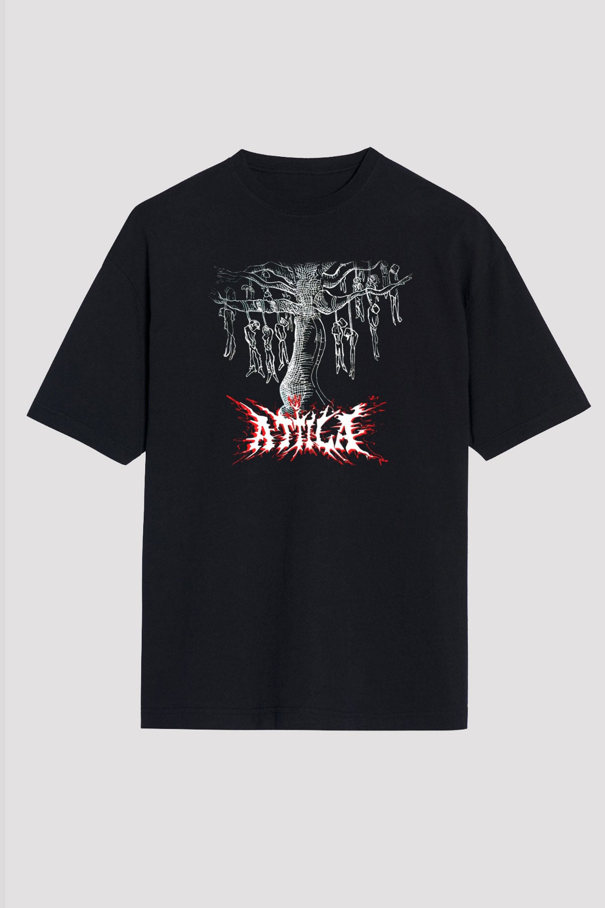 Atilla Siyah Unisex Tişört T-Shirt - TişörtFabrikası