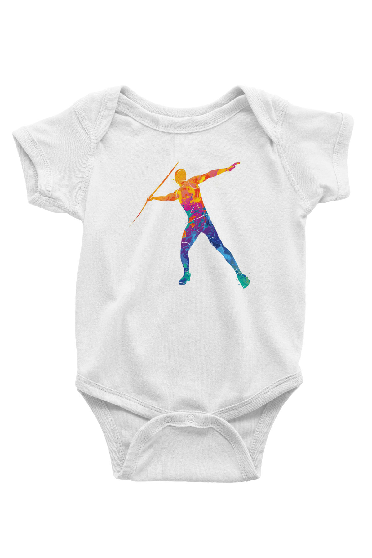 Atlet Beyaz Bebek Body - Zıbın