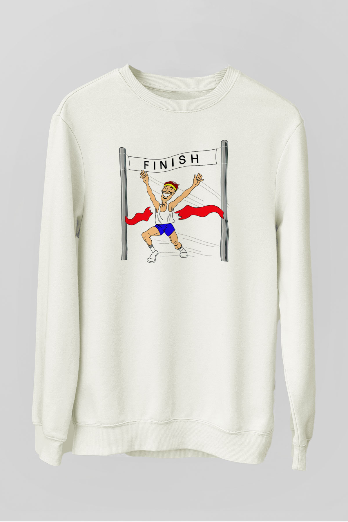 Atlet Beyaz Unisex Sweatshirt
