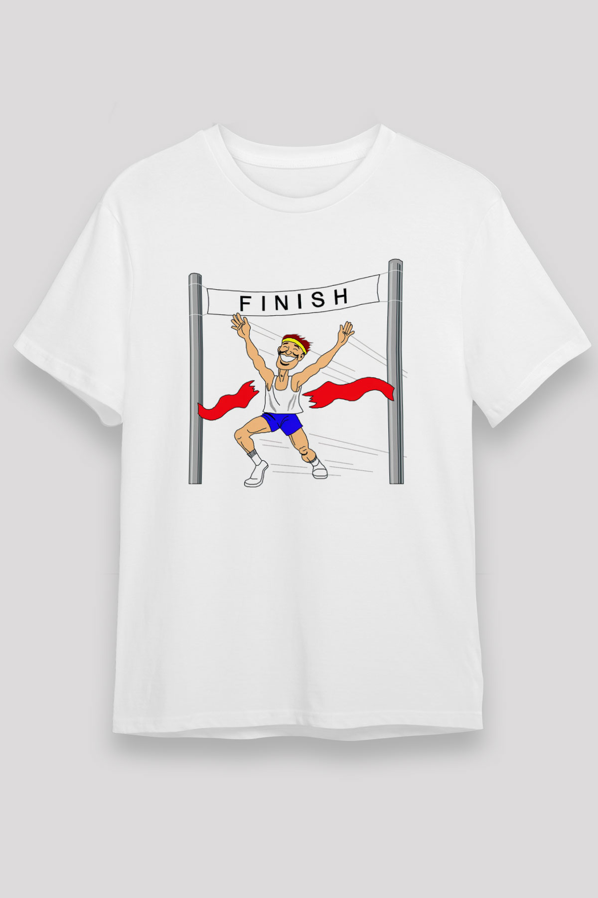 Atlet Beyaz Unisex Tişört T-Shirt - TişörtFabrikası