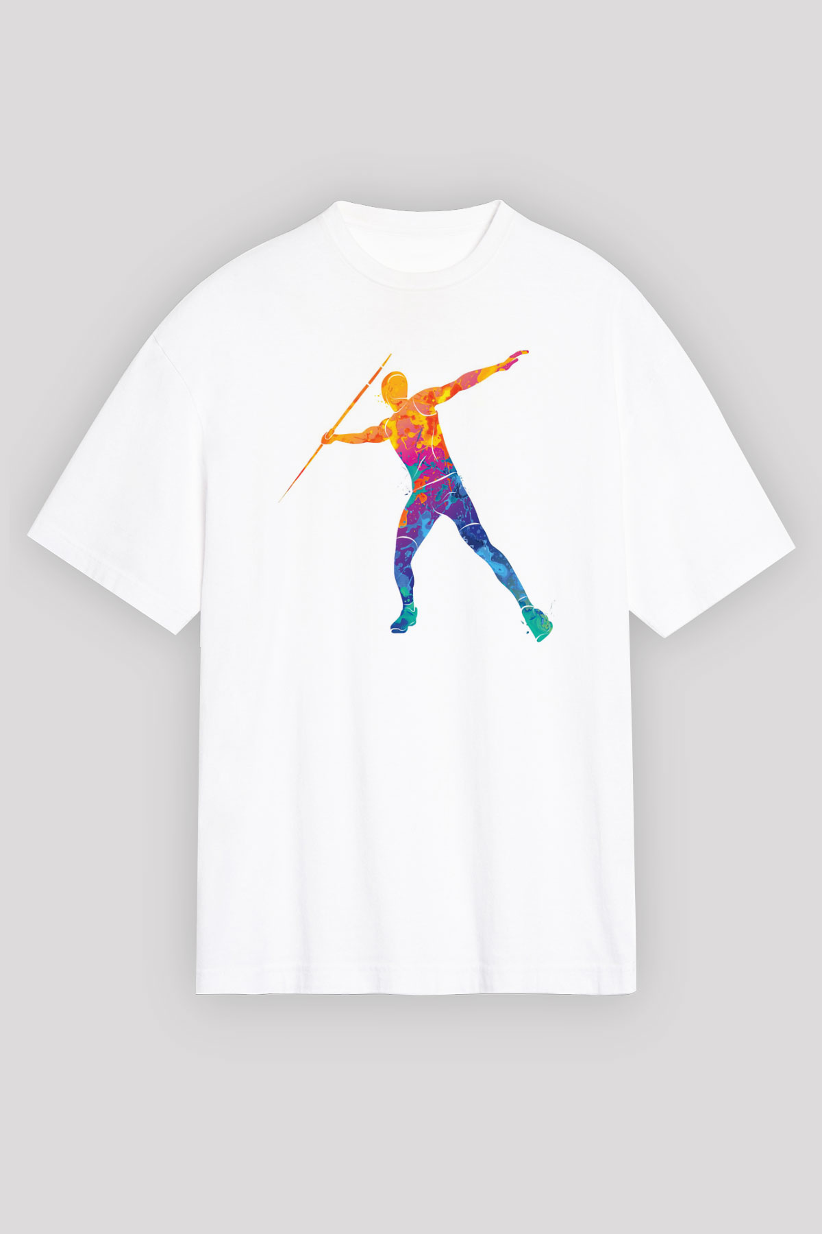 Atlet Beyaz Unisex Tişört T-Shirt - TişörtFabrikası