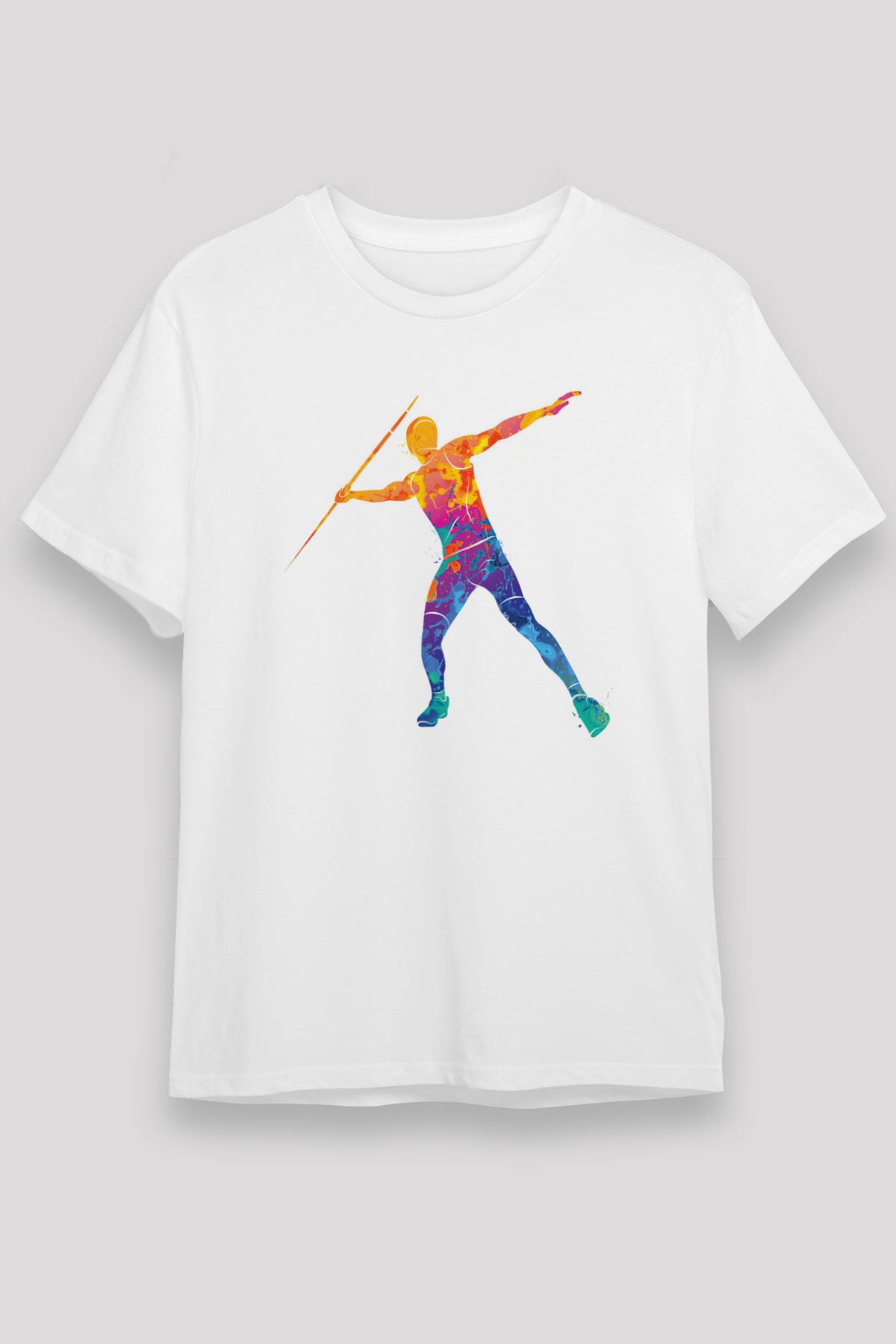Atlet Beyaz Unisex Tişört T-Shirt - TişörtFabrikası