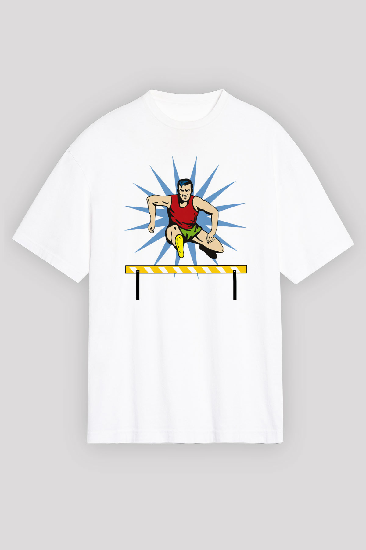 Atlet Beyaz Unisex Tişört T-Shirt - TişörtFabrikası