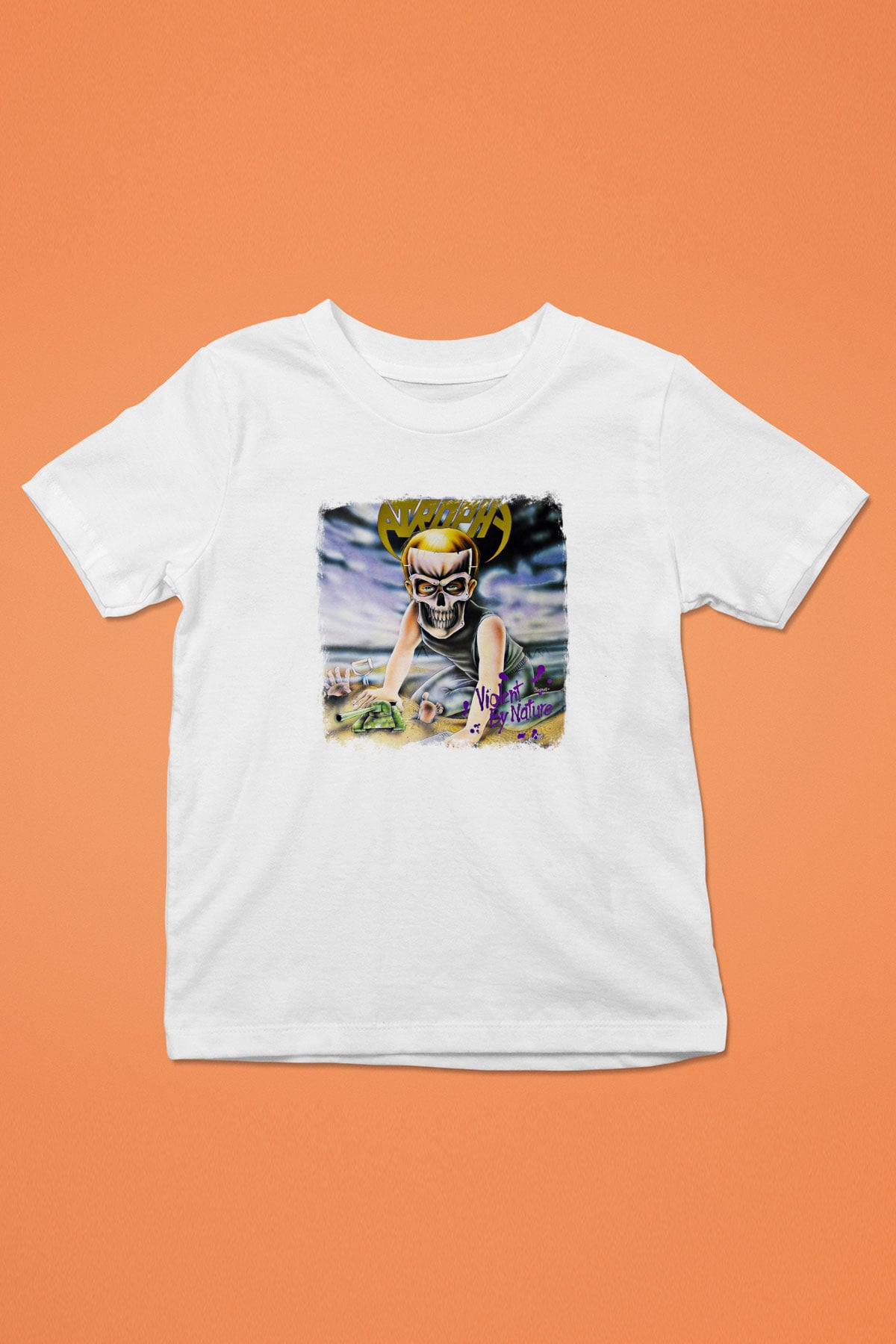 Atrophy Baskılı Unisex Beyaz Çocuk Tişört