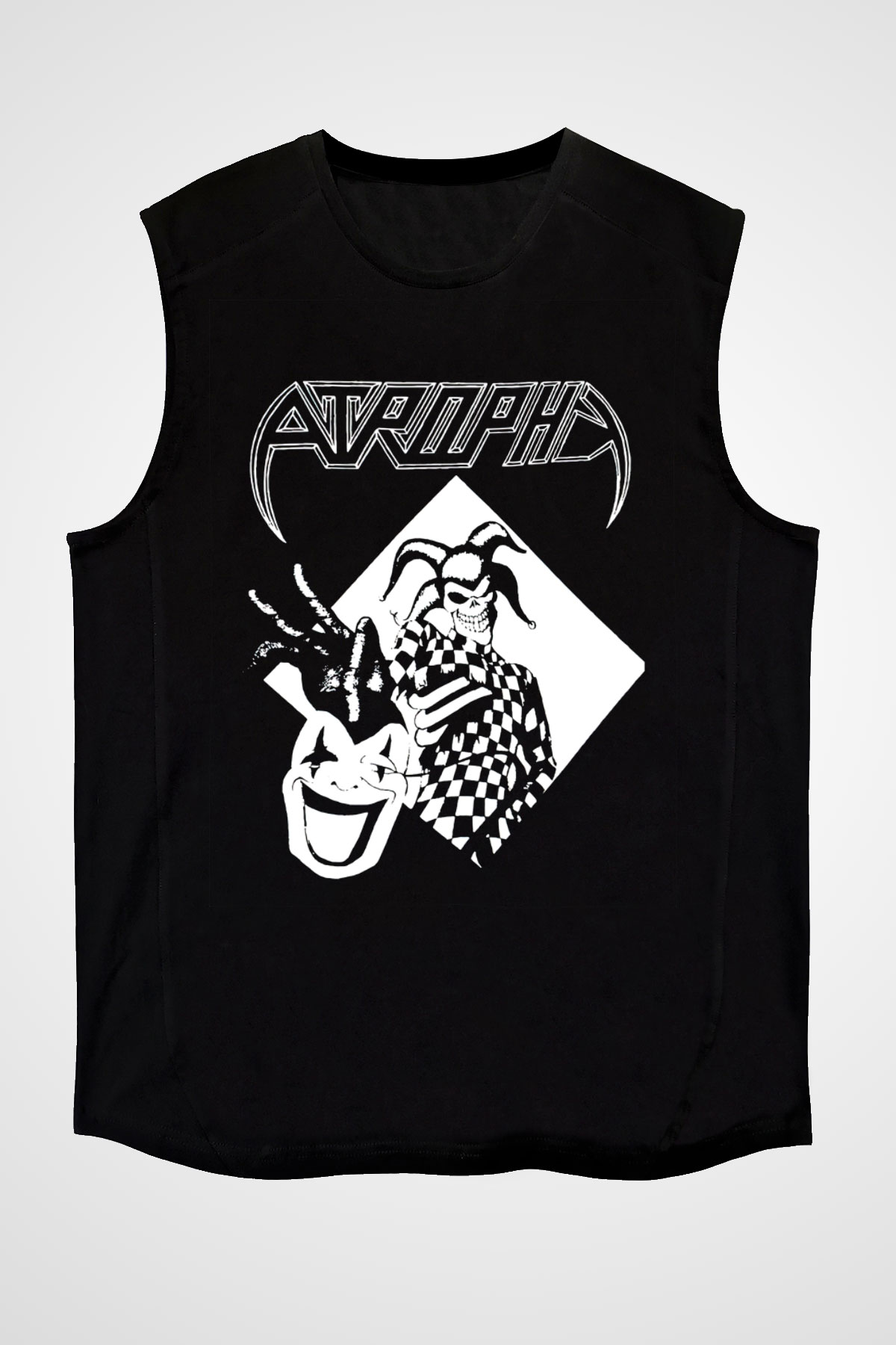 Atrophy Siyah Unisex Kolsuz Tişört
