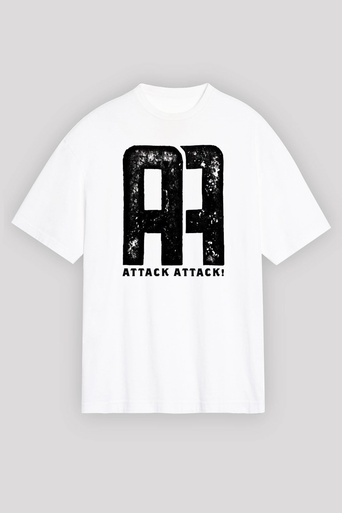 Attack Attack Beyaz Unisex Tişört T-Shirt - TişörtFabrikası