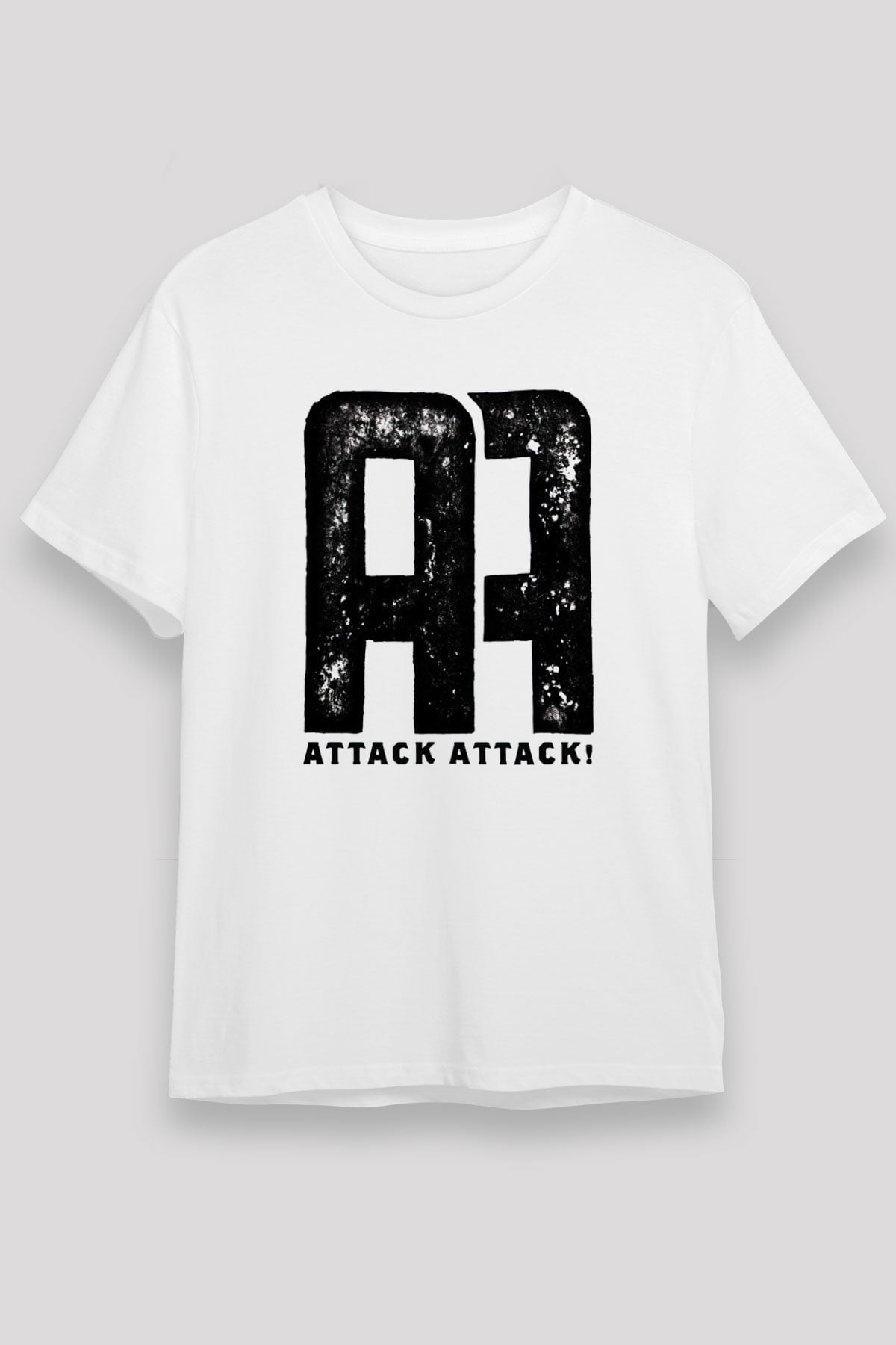 Attack Attack Beyaz Unisex Tişört T-Shirt - TişörtFabrikası