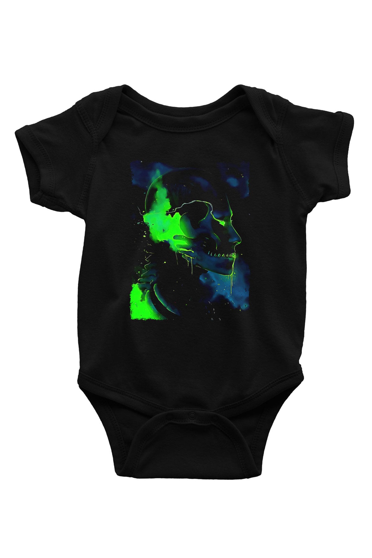Attack On Titan Baskılı Unisex Siyah Bebek Body - Zıbın
