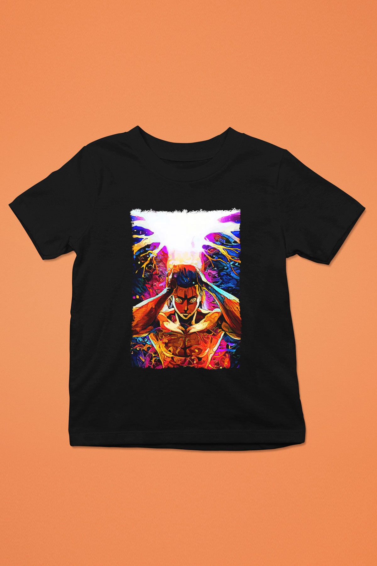 Attack On Titan Baskılı Unisex Siyah Çocuk Tişört - Tshirt