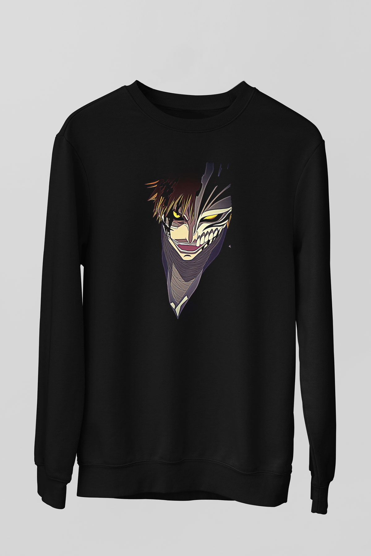 Attack On Titan Baskılı Unisex Siyah Sweatshirt