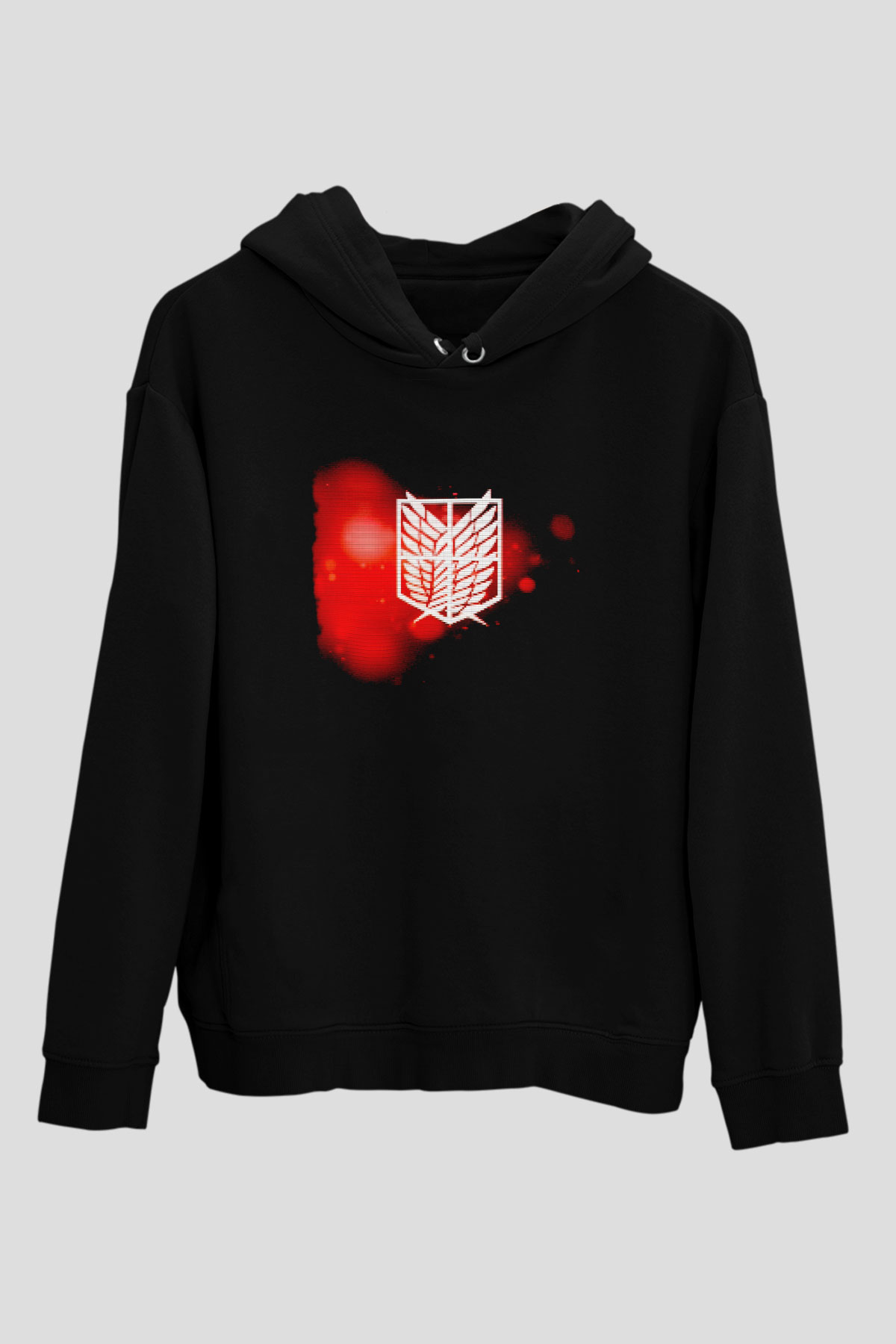 Attack on Titan Siyah Unisex Hoodie