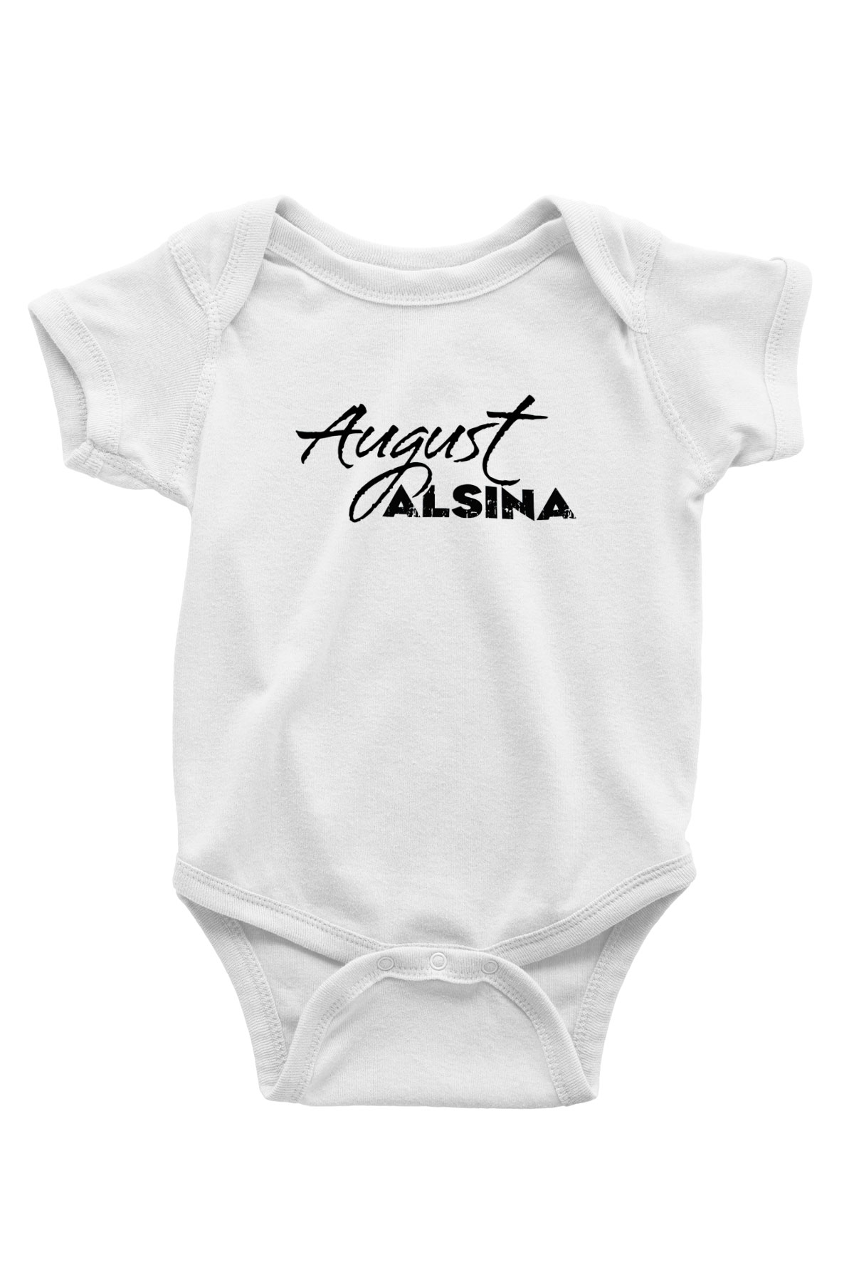 August Alsina Beyaz Bebek Body - Zıbın