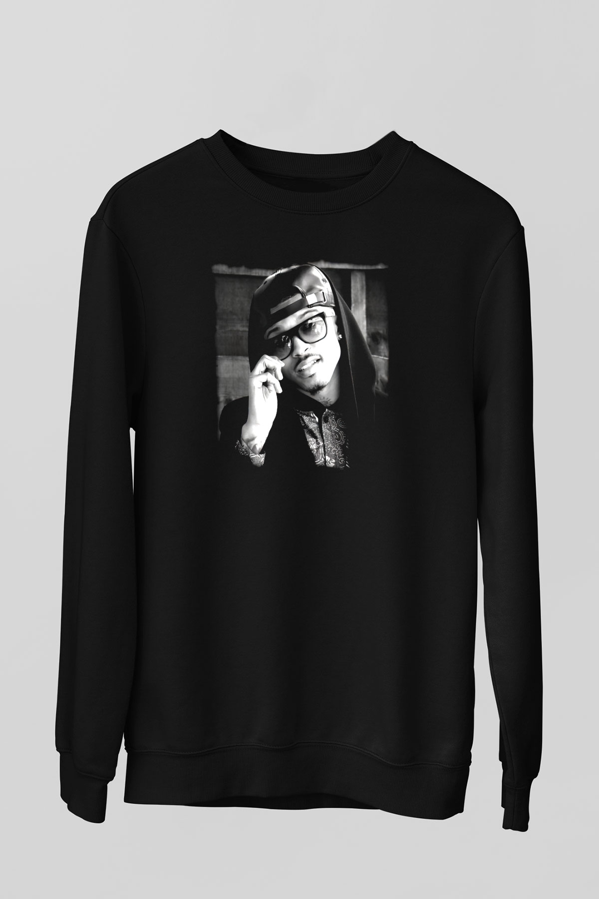 August Alsina Siyah Unisex Sweatshirt