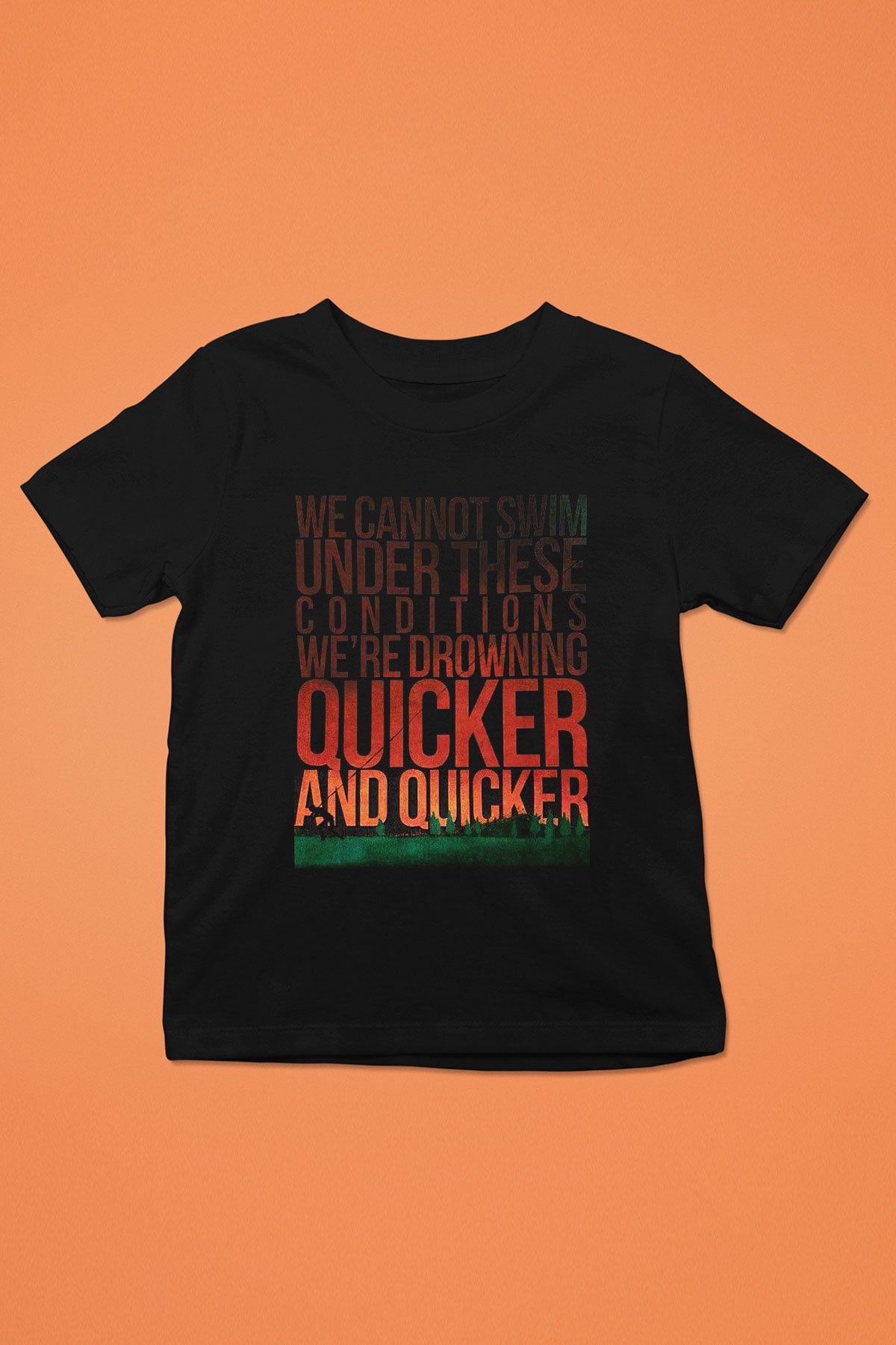 August Burns Red Baskılı Siyah Unisex Çocuk Tişört