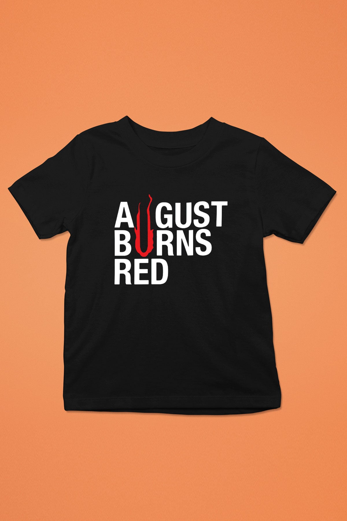 August Burns Red Baskılı Siyah Unisex Çocuk Tişört