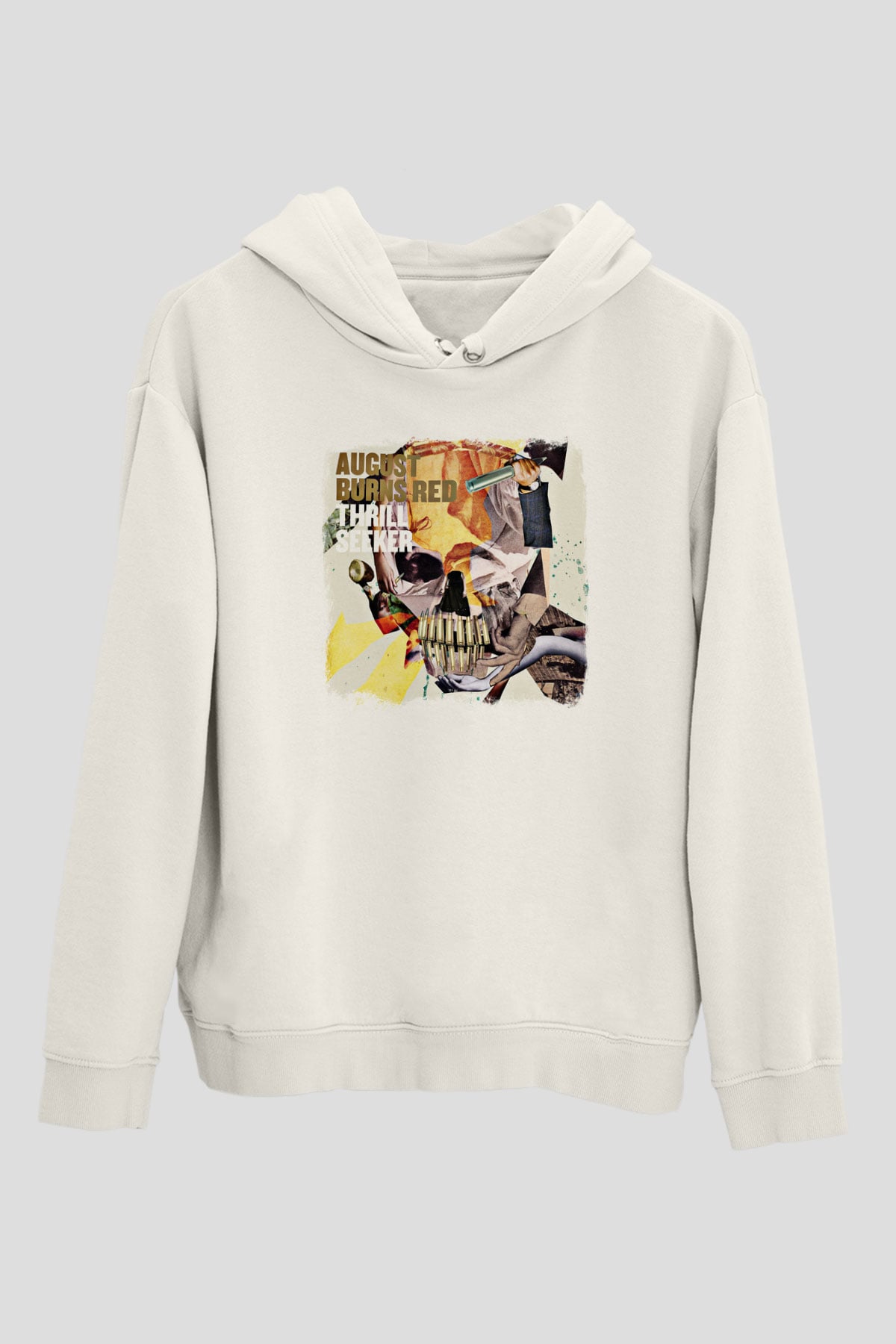 August Burns Red Baskılı Unisex Beyaz Hoodie