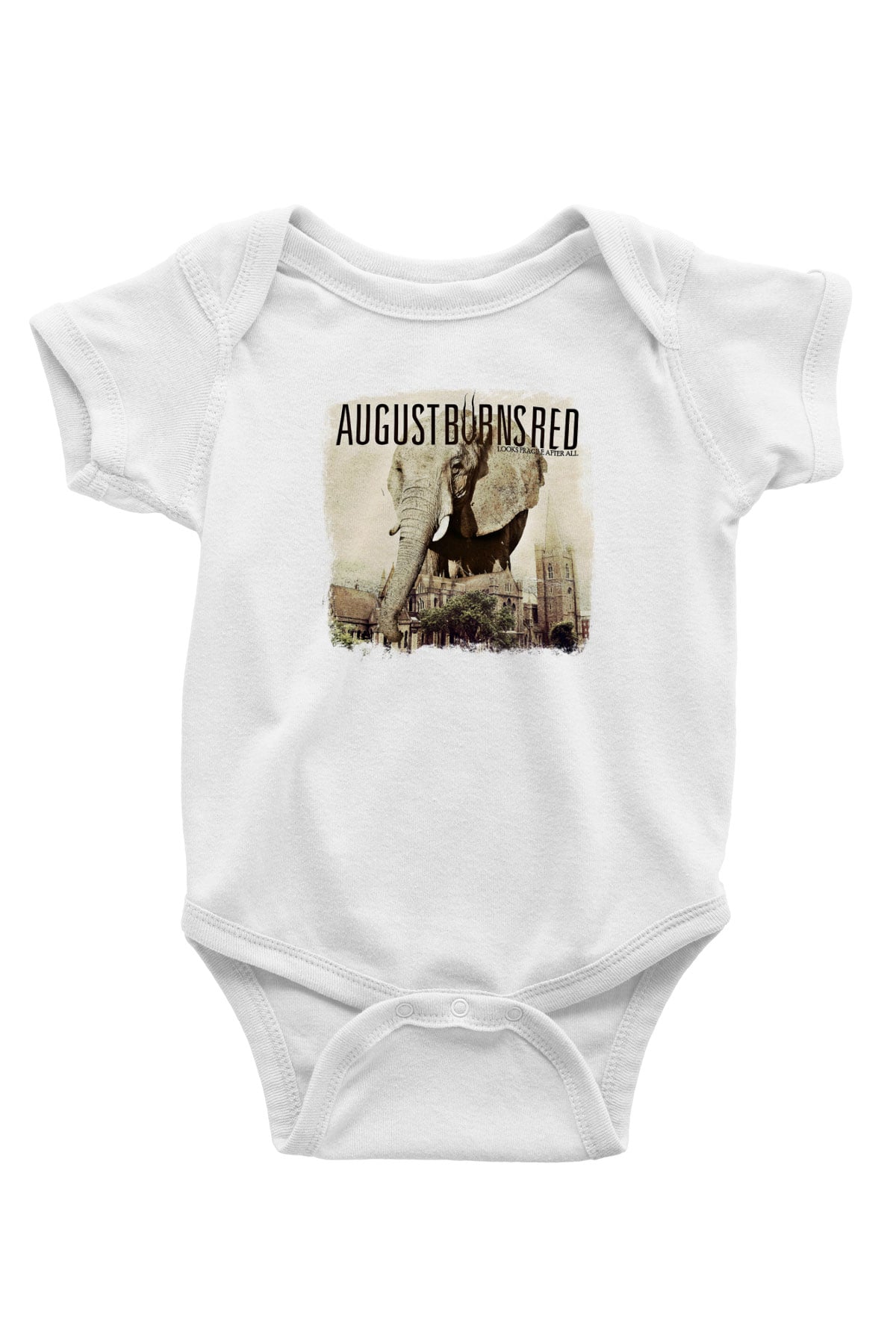 August Burns Red Baskılı Unisex Beyaz Bebek Body - Zıbın
