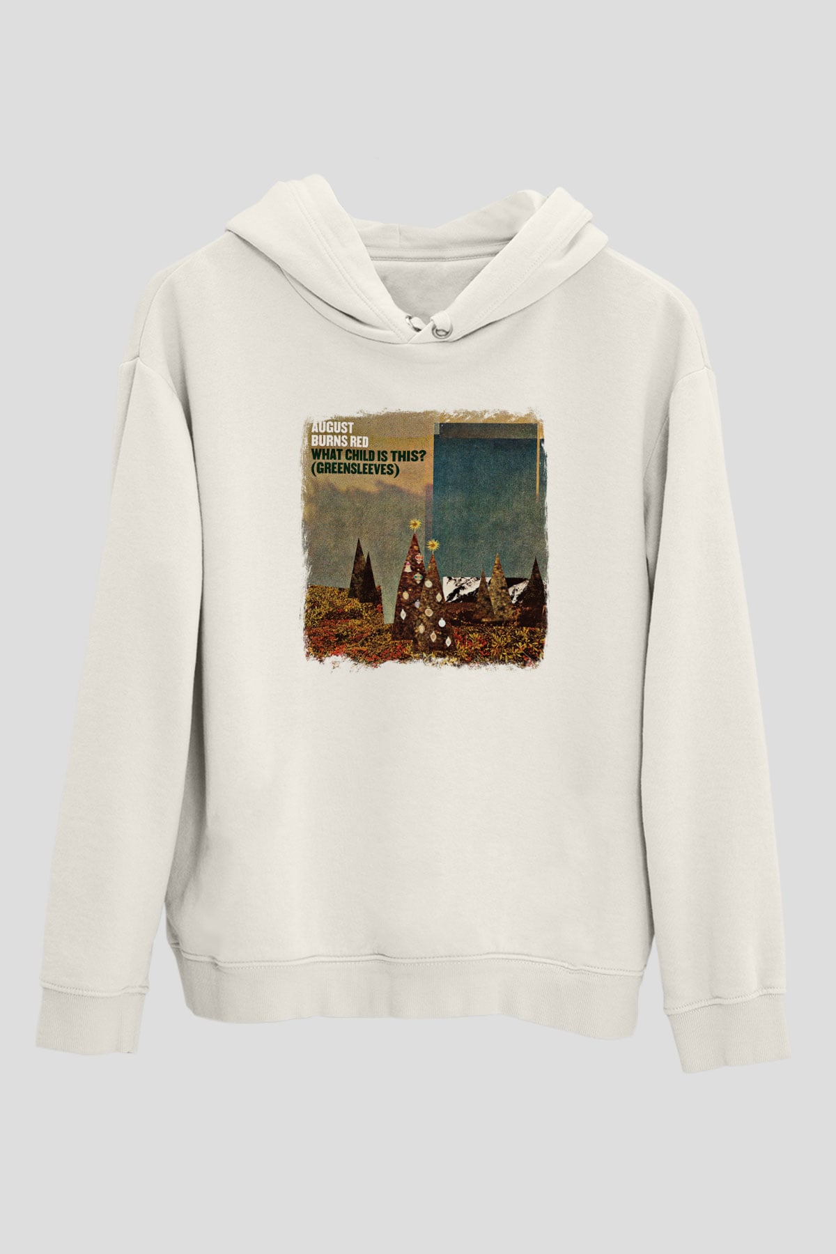 August Burns Red Baskılı Unisex Beyaz Hoodie