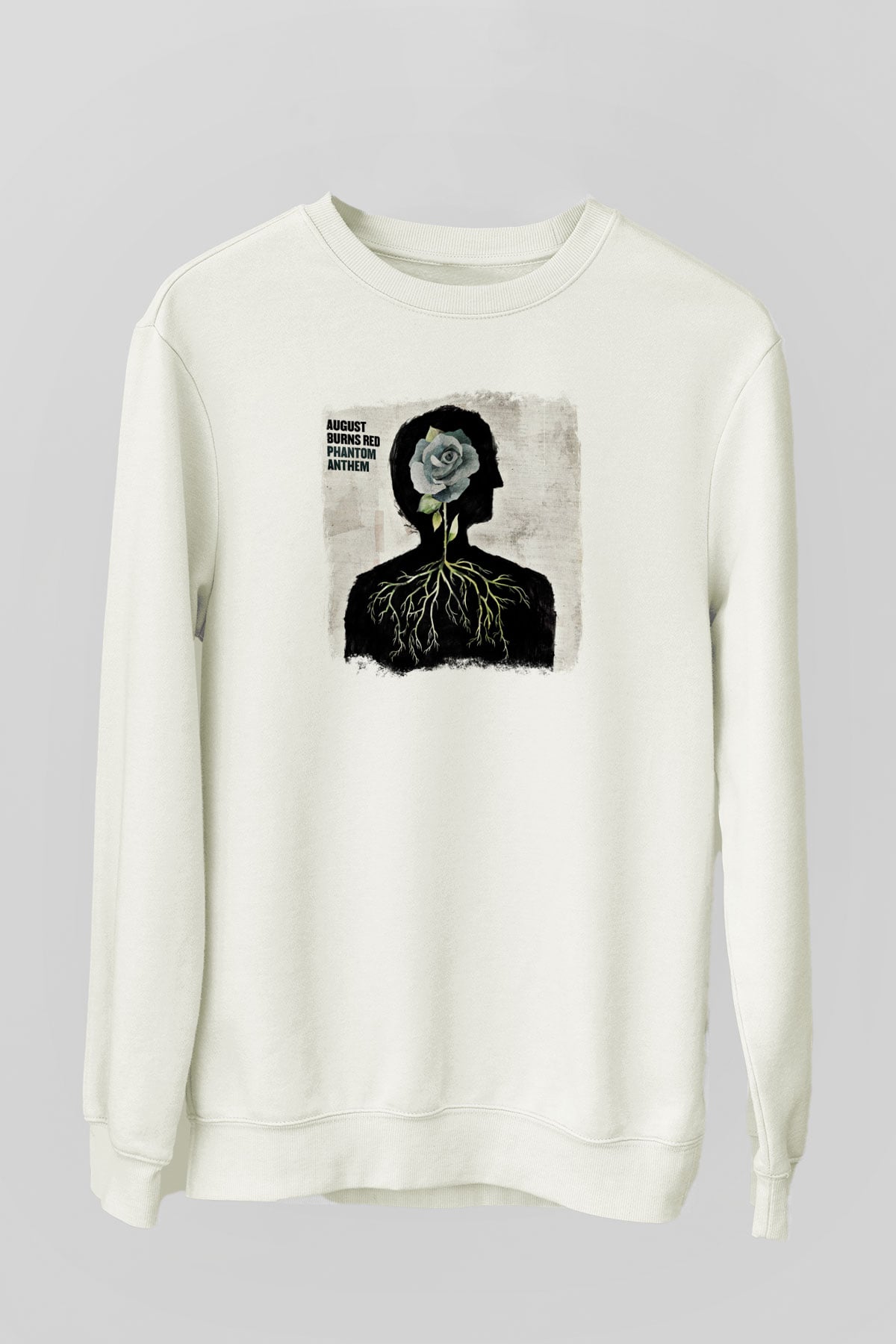 August Burns Red Baskılı Unisex Beyaz Sweatshirt