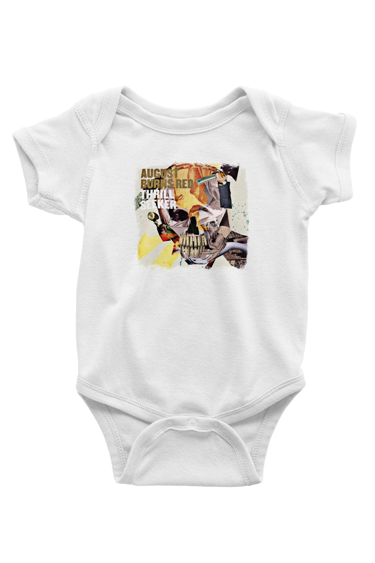 August Burns Red Baskılı Unisex Beyaz Bebek Body - Zıbın