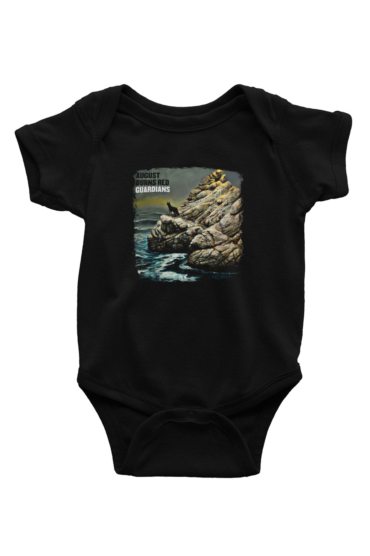 August Burns Red Baskılı Unisex Siyah Bebek Body - Zıbın