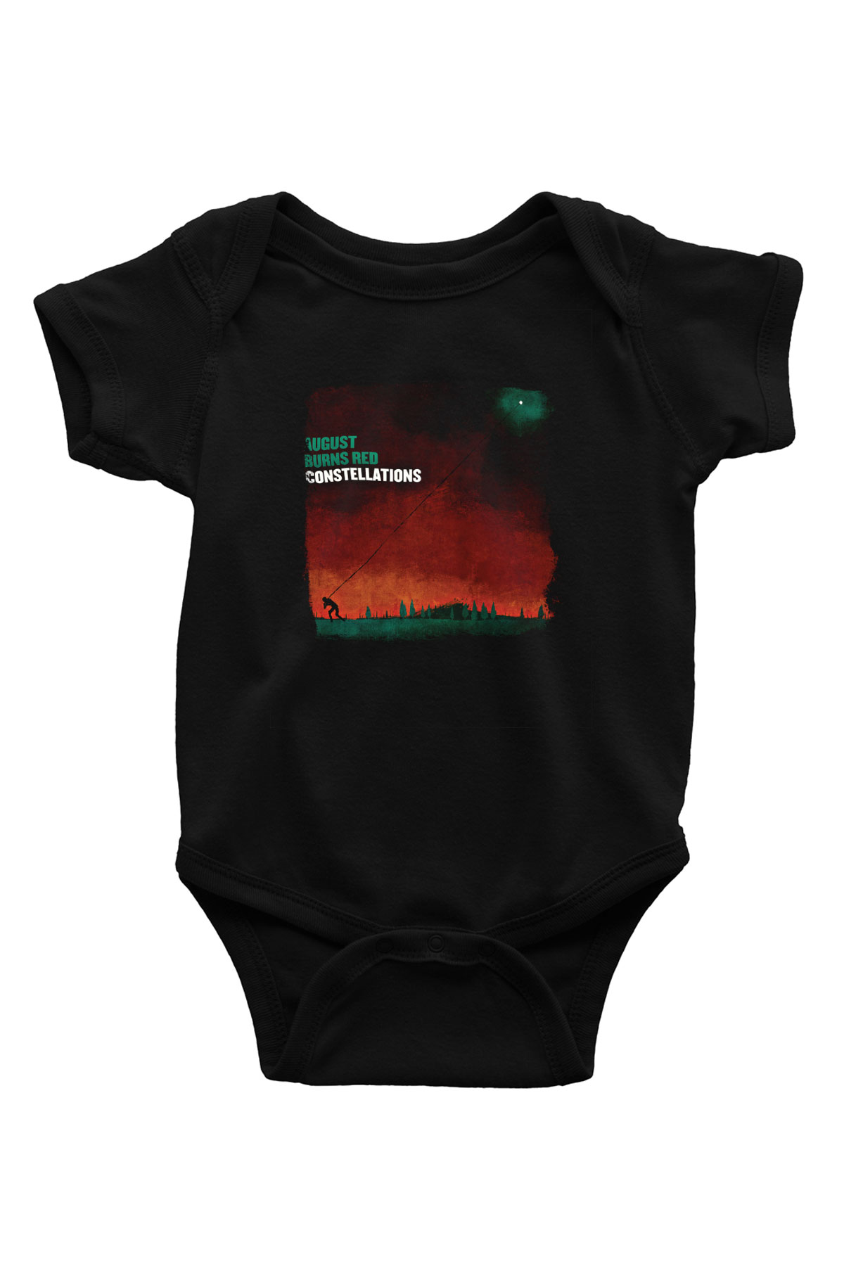 August Burns Red Baskılı Unisex Siyah Bebek Body - Zıbın